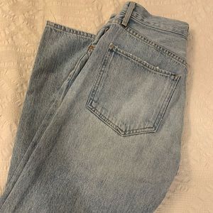 AGolde Riley High Rise Straight Crop Jeans